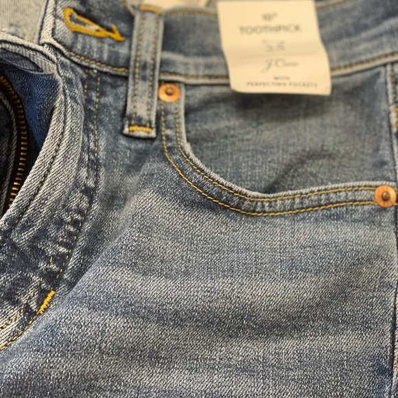 ❤️ NWT - J. Crew 10” High Rise Toothpick Jeans Size 25 - Picture 7 of 8